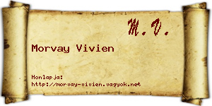 Morvay Vivien névjegykártya
