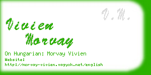 vivien morvay business card